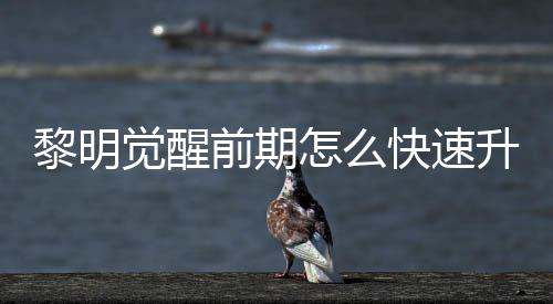 明觉法介怎么升级速升绍快速觉醒级方黎明 黎前期醒快